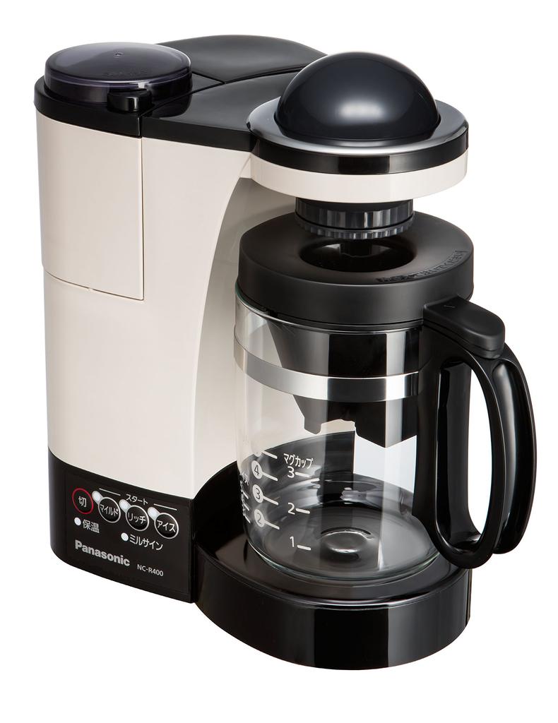 Panasonic Coffee Maker with Mill Water Purification Function Cafe Au Lait NC-R400-C