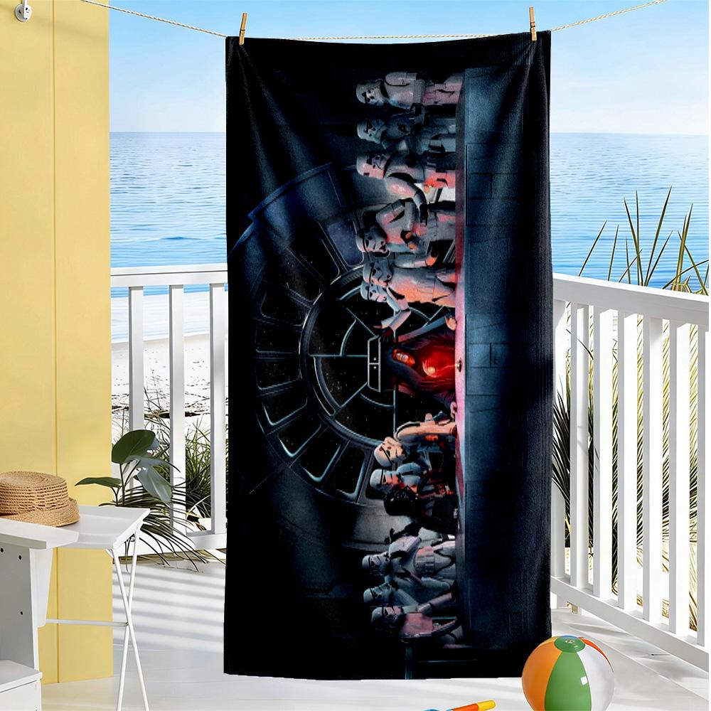 Star Wars Beach Towel Soft Durable Quick-Dry Comfortable Lightweight Perfect for Traveling Yoga Camping and Swimming