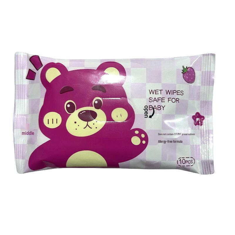 Влажные салфетки Little Bee для рук и рта малыша + Бесплатный контейнер для хранения влажных салфеток Little Duck