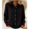 Женская рубашка с лацканом и кардиган, однотонный трикотаж, 3D-принт, Рождество, Осень, Зима