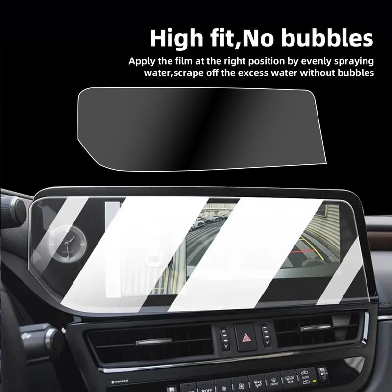 For Lexus ES300h 2022 2023 2024 12.3 Inch Navigation Screen Protector HD Tempered Glass Film with Foam Box Packaging.