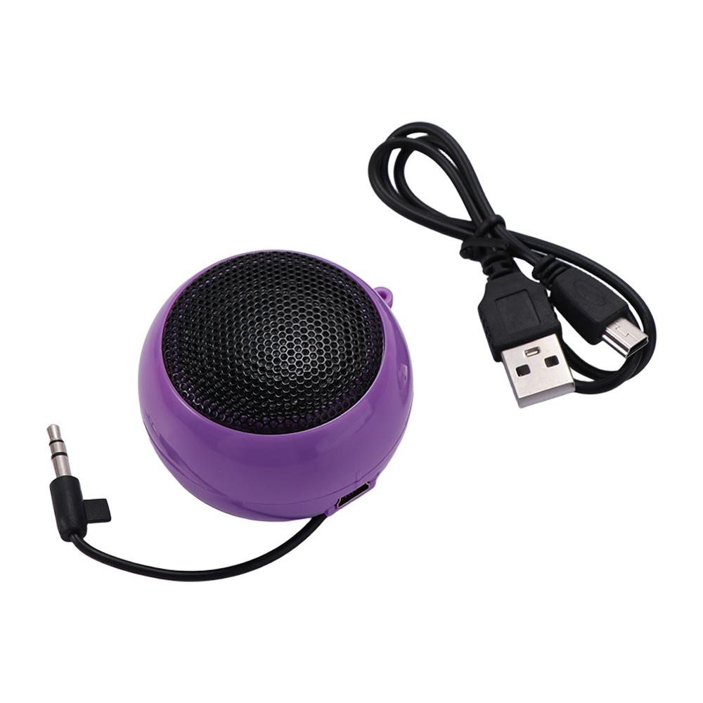 Portable Laptop Mini Loudspeaker Wired Amplifier Sound Box Hamburger Speaker 3.5mm Jack