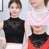 Multi-Style Lace Pullover False Collar: Women's High Elasticity Plus Size Decorative Vest for Autumn/Winter