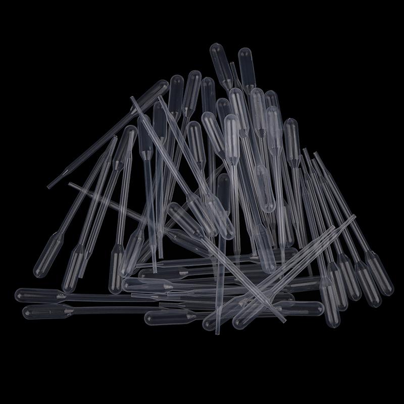100 шт. пластиковые одноразовые пипетки 0,5 мл прозрачные пипетки-капельницы
