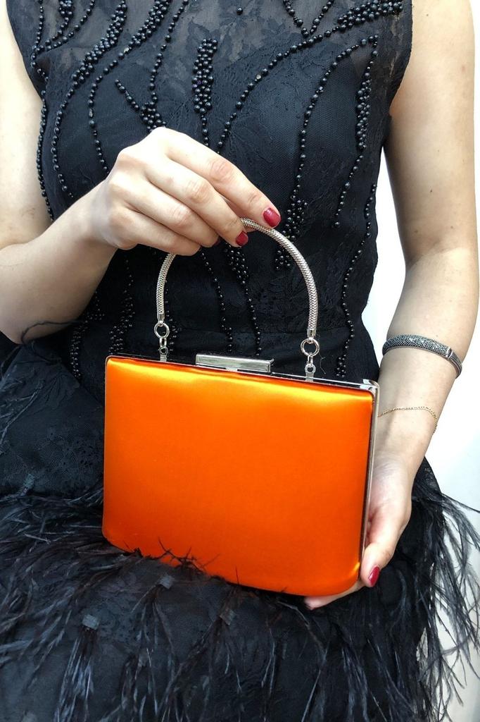 Women's Stylish and Useful Evening Dress Bag Women's Satin Black Evening Dress Clutch Portfolio Ladies Bag