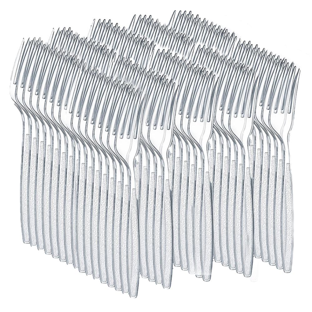 Набор столовых приборов на 100 персон, термостойкий, одноразовый набор пластиковой посуды, набор пластиковых столовых приборов, пластиковая посуда оптом для вечеринки