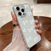 Bowknot Print Transparent Slim Phone Case Shell For iPhone 16 Pro Max 15 Pro 14 13 12 11 Clear Shockproof Lens Protection Hard PC Bumper Cover