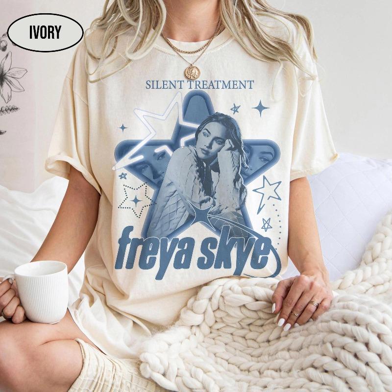 Freya Skye Звезды Сошлись 2026 Концертная Футболка Женская Футболка Летняя Унисекс Хлопковая Футболка