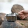 CAMPING MOON Camping Cups, Stainless Steel Sierra Cup, Deep, 360ml, 3-Piece Set, S-360-3P+B