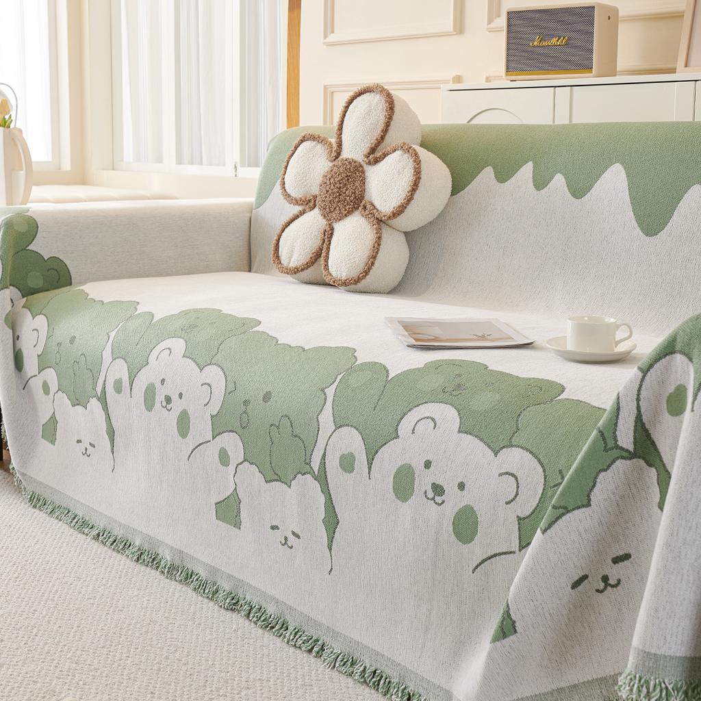 Чехол для дивана из синели с рисунком, полное покрытие, новый чехол для дивана «Четыре сезона», противоскользящая подушка для дивана с защитой от кошачьих царапин