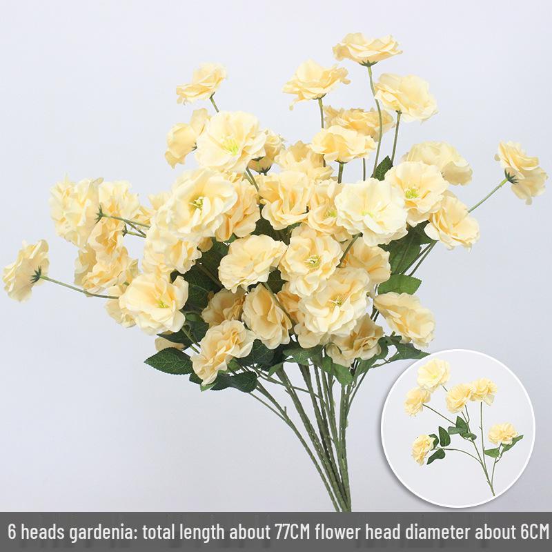 Свадебный декор из шелковых цветов шампанского - Искусственные элементы цветочного оформления потолка и прохода