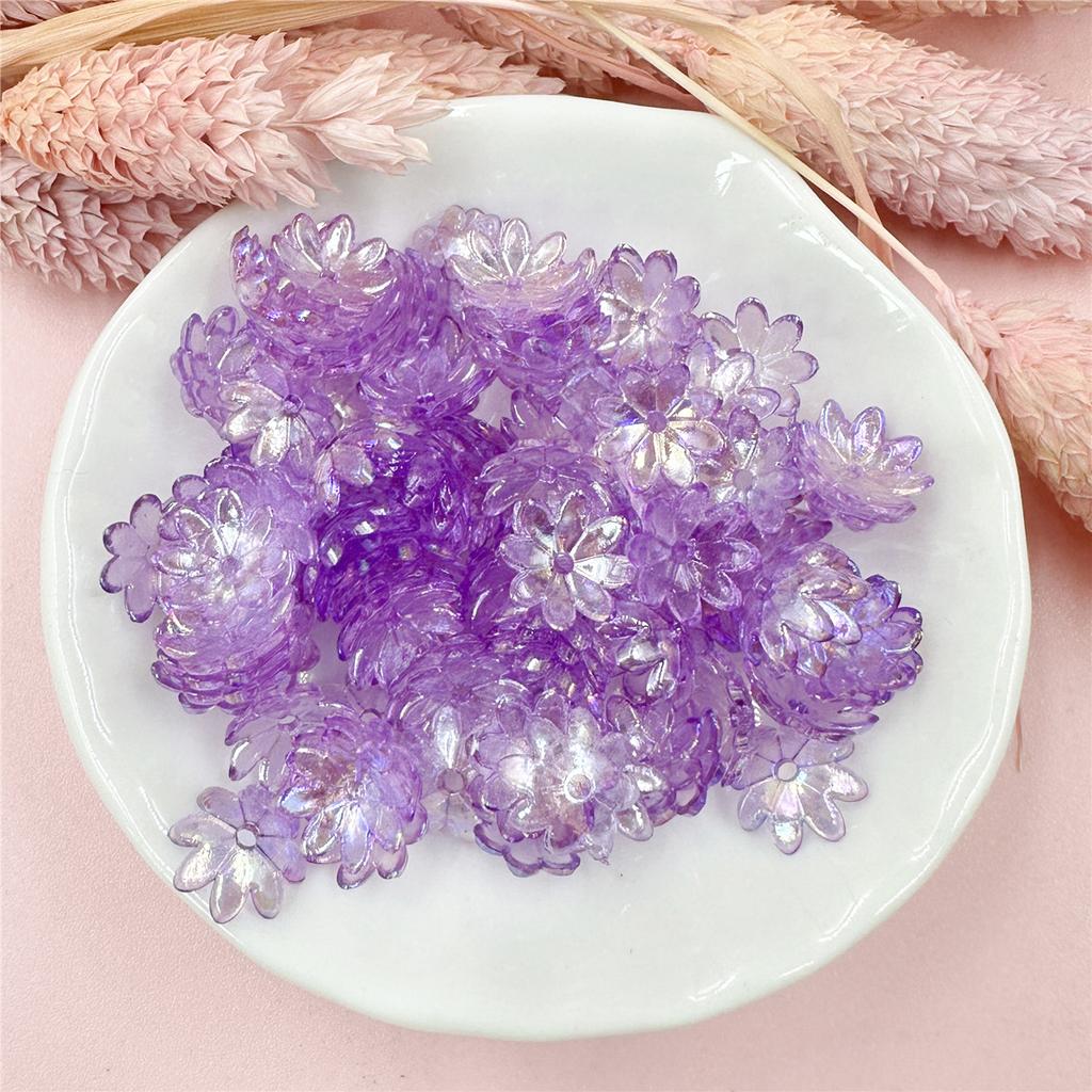 Браслет в форме солнечного цветка, ожерелье, свободные бусины-разделители 9,5 мм, акриловые бусины «сделай сам», ручная работа для изготовления ювелирных изделий, 100 шт., аксессуары