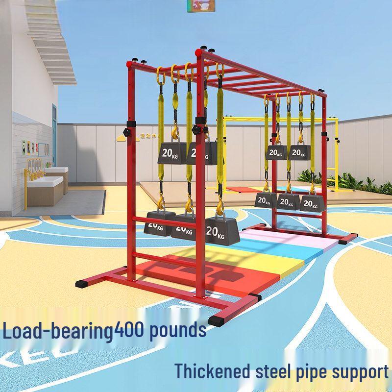 Детская регулируемая мобильная альпинистская лестница и турник