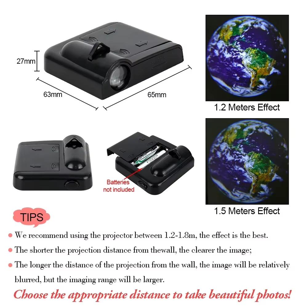 INS Лампа-проектор Луны Фоновый проектор Ночник Реквизит для фото Настенная лампа Подарок на день рождения Вечеринка Украшение для дома Спальня