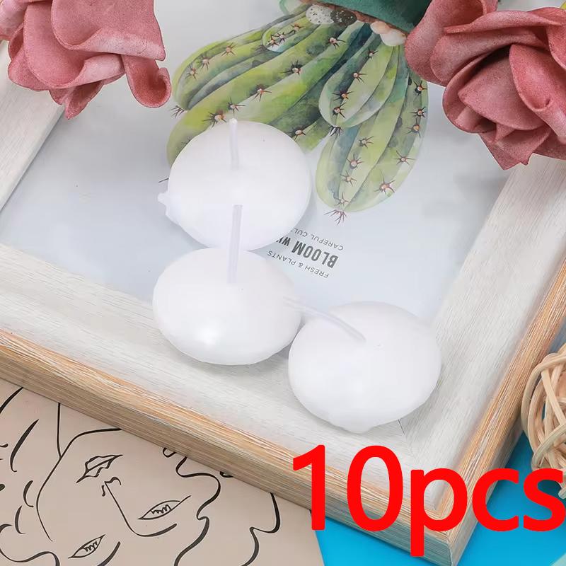 6/10/16pcs Romantic Unscented Floating Candles DIY Round Decor Party Supplies for Dinners Anniversary Weddings Valentines Events