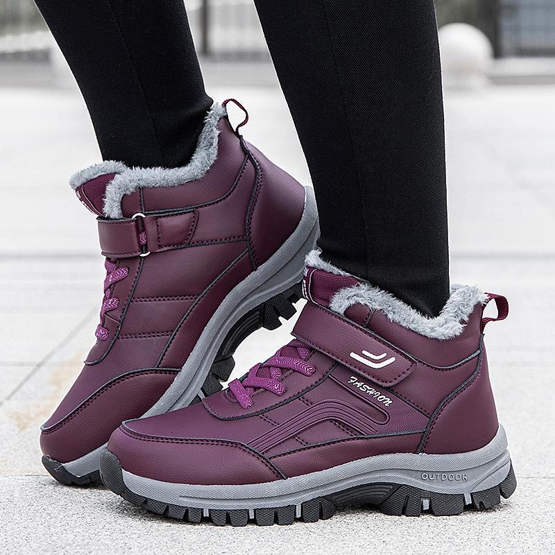 Осенне-зимняя нескользящая прогулочная обувь больших размеров для людей среднего и пожилого возраста — модная, теплая и повседневная
