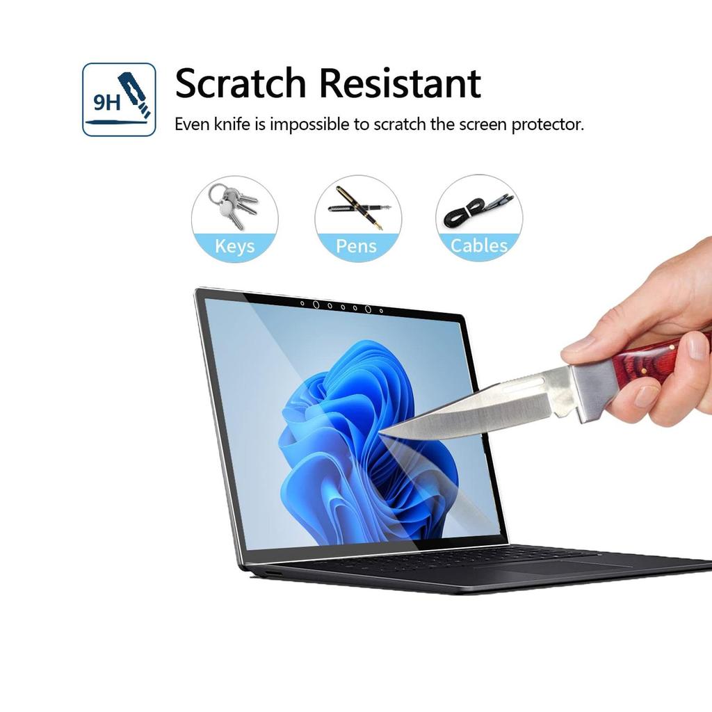 Специальная защитная пленка для ноутбука MEGOO Surface Легко наносится Высокая прозрачность Обработка скругленных краев Защитная пленка из закаленного стекла 5 дюймов/Ноутбук