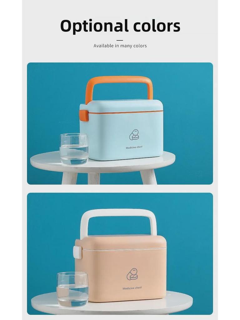 Большая переносная аптечка: Семейный набор с многофункциональным хранилищем для экстренных случаев и домашнего использования