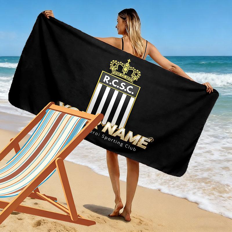 R.C.S.C Print Beach Towel, Large Soft Quick Dry Towel for Beach Camping Swimming