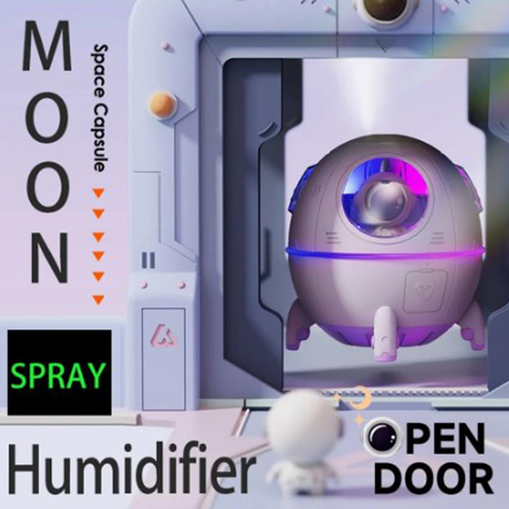 Astronaut Air Humidifier With 220ml Water Tank Ultrasonic Aroma Essential Oil Diffuser Usb Mists Sprayer With Led Light