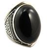 Silver Ring 'Heaven' Silver Onyx - 24 Mm