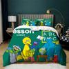 Ultra Soft Ses-ame Street Bedding Set,Lightweight Duvet Cover Set for Kids,3-Pcs Quilt Cover,2 Pillowcases(No Comforter)