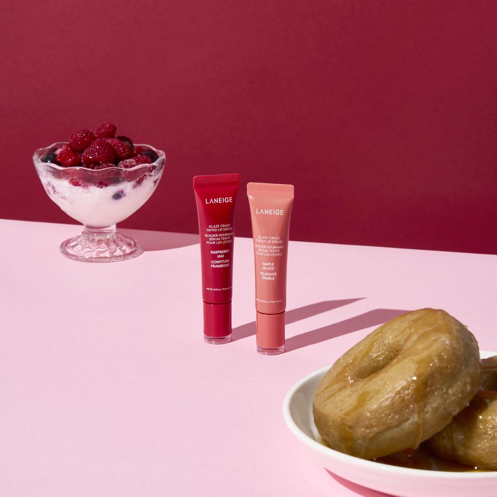 Laneige Glaze Tint Lip Serum Peach Glaze 12g Lip Cream Lip Mask Lip Balm Tinted Lip Moisturizing Korean
