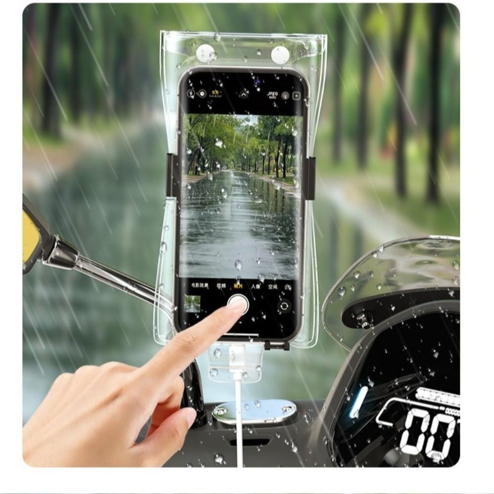 Transparent Biking Cycling Waterproof Covers for IPhone Samsung Mi For Electric Vehicle Bike