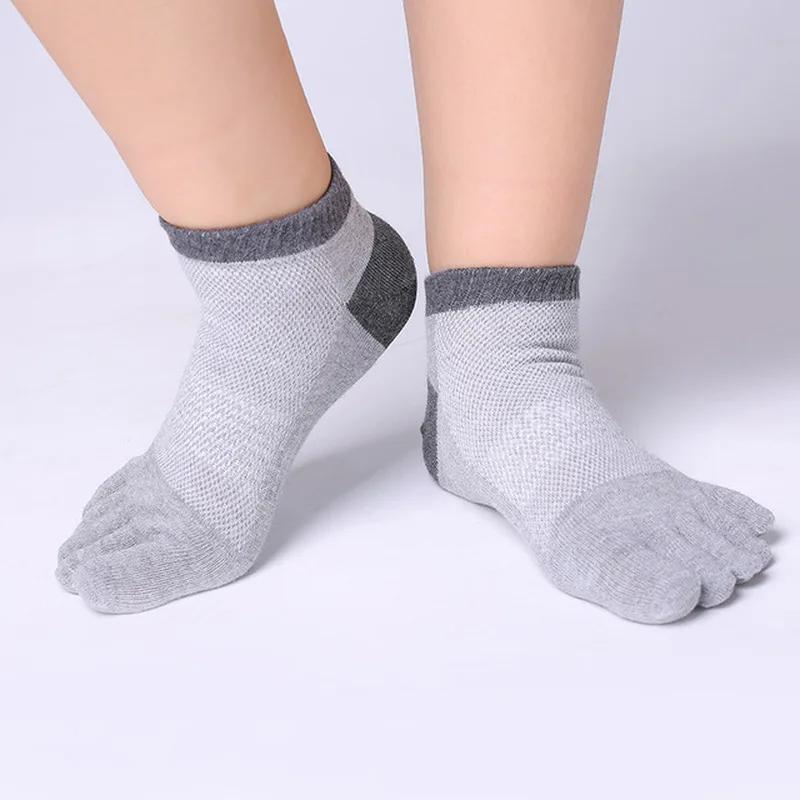 1 Pair Breathable Unisex Men Women Socks Sports Ideal For Five 5 Finger Toe Shoes Sale Solid Mesh Socks Men 2024