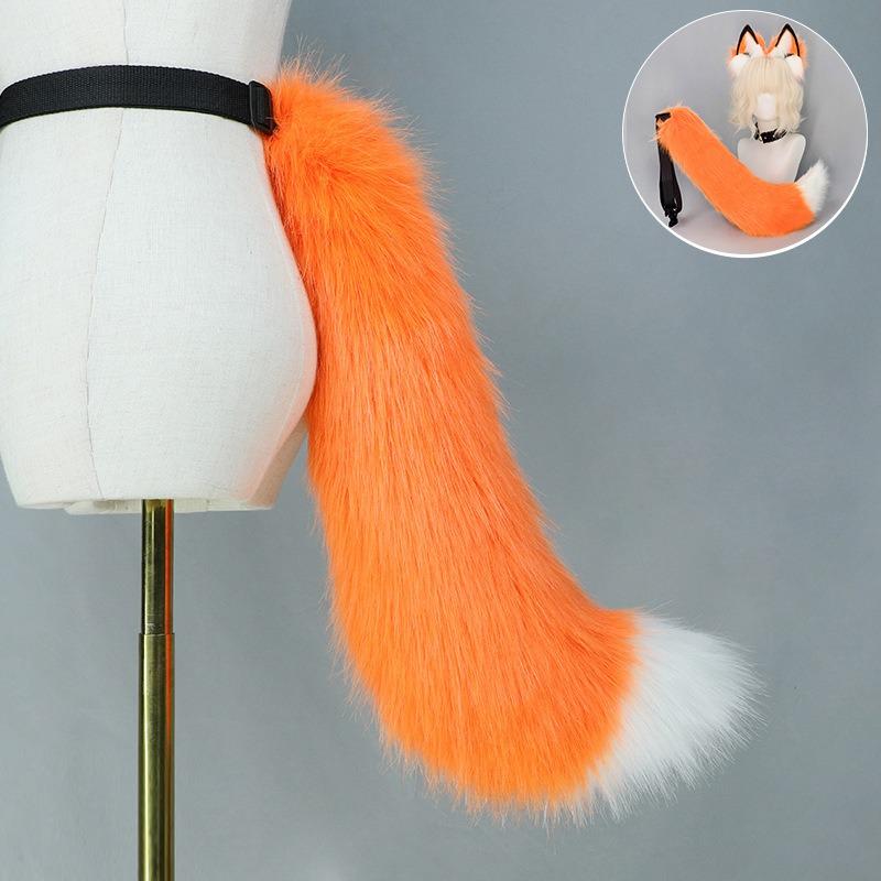Halloween Fox Ear Headband Fox Tail Set Demon Fox Tail Comic Exhibition Cos Props Second Dimensional Fox Ear Beast Ear Headband