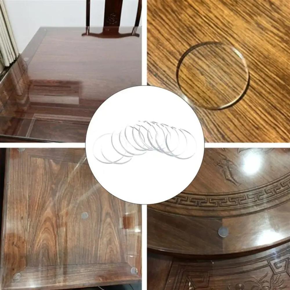 20 шт. 20 мм*3 мм стеклянные противоскользящие накладки для столешницы прозрачные под стеклом накладки бамперы для стеклянной столешницы