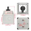 Heschen Universal Rotary Cam Selector 660V 12 CE with Master Switch Enclosure Switch, SZW26-20/ZC.VV.3D, 20A, ON-OFF-ON 3-Position, 3-Phase,