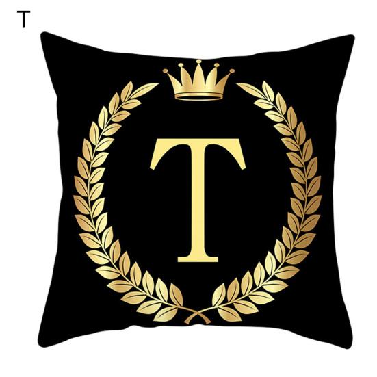 Наволочки декоративные, не раздражающие кожу, моющиеся, черные, золотые, наволочки для подушек для дома