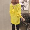 Spring and Summer Women's Hollow Knitted Sweater Loose Pullover V-neck Sweater for Women