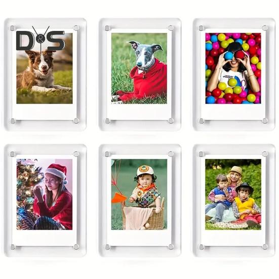 Акриловая фоторамка из прозрачного стекла, декоративные фоторамки для дома, школы, путешествия, общежития, фотостудии