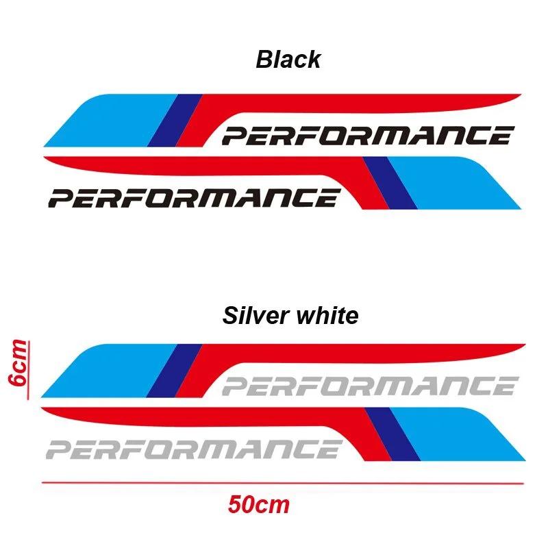 2 шт. Наклейка на дверь автомобиля MPerformance для BMW F10 F30 E28 E30 E36 E46 316 318 320 330 335 520 530 550 E60 E90 lcfn09