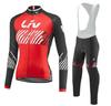 Women's Team Long-sleeved Bicycle Cycling Suit Set Spring and Autumn Breathable Ring Law Cycling Suit  Autumn Breathable Cycling Suit Set