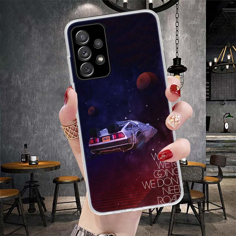 Back To The Future Time Machine Soft Phone Case For Samsung Galaxy A13 A14 A15 A16 A17 A53 A54 A55 A56 A57 A33 A34 A35 A36 A37 A