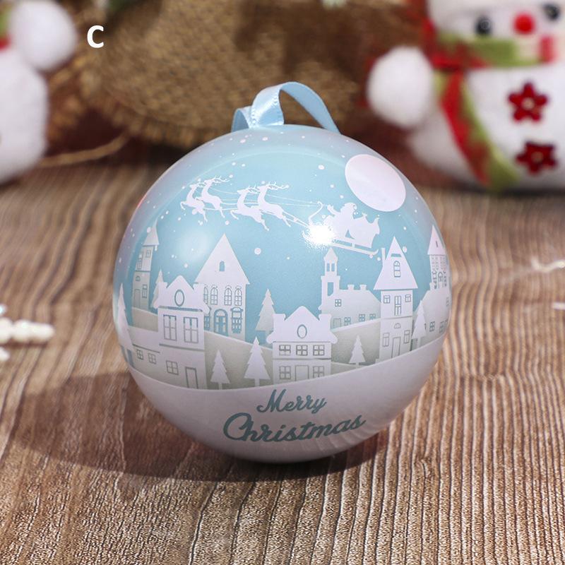 Creative Christmas Candy Storage Box Tin Metal Sealed Jar Packing Boxes Tinplate Cookie Candy Storage Christmas Party Supplies