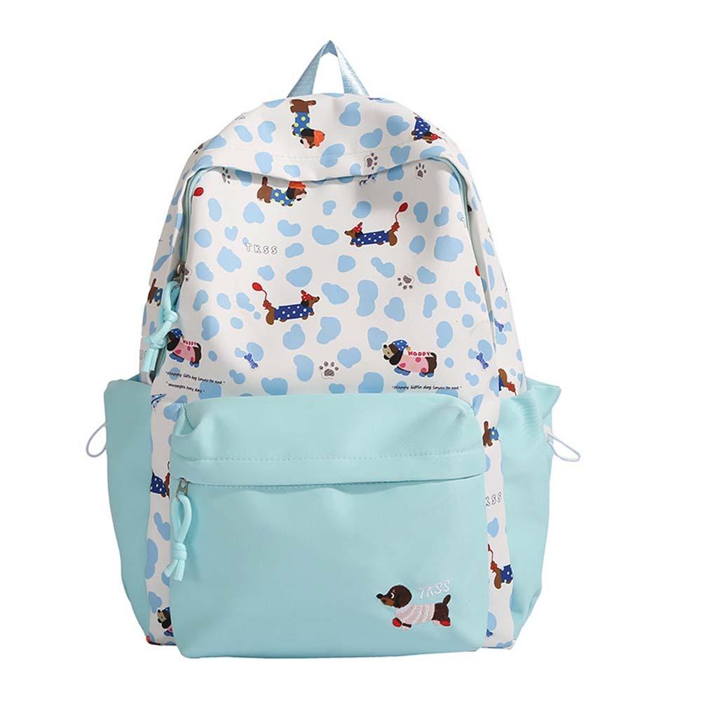 Daypack Students School Bag Casual Large Capacity Backpack Nylon Dachshund Backpack Sport