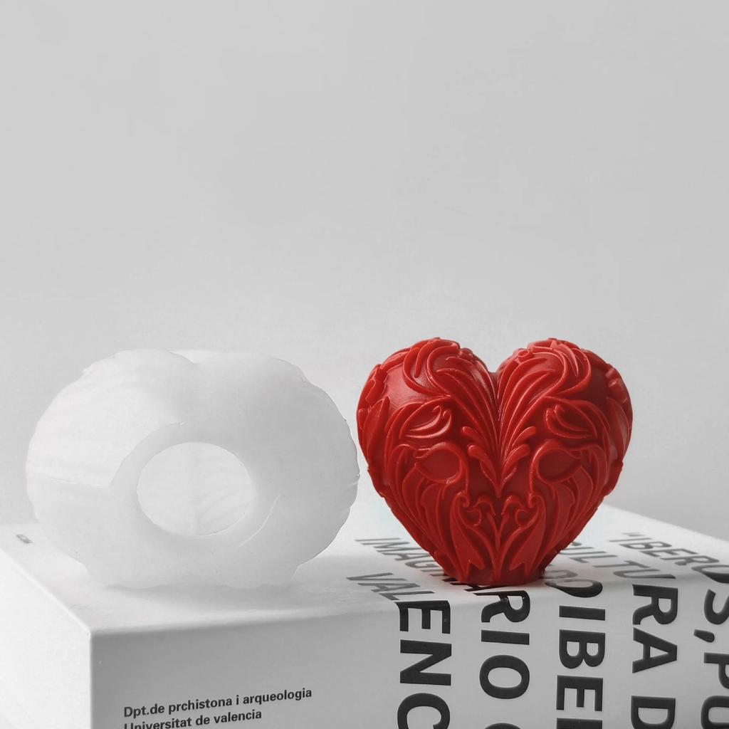 Любовь свеча ручной работы подарок смола гипс форма DIY изготовление свечей День святого Валентина в форме сердца ароматическая свеча изготовление силиконовый cand