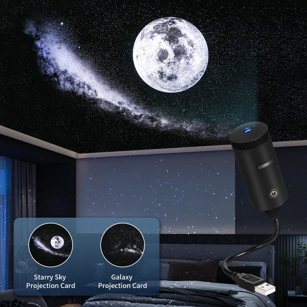 USB Powered Galaxy Projector Flexible Night Light Galaxy Car Star Projector Living Room