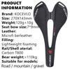 Седло KOCEVLO Carbon T800 из углеродного волокна и кожи, сверхлегкое седло для шоссейного велосипеда MTB