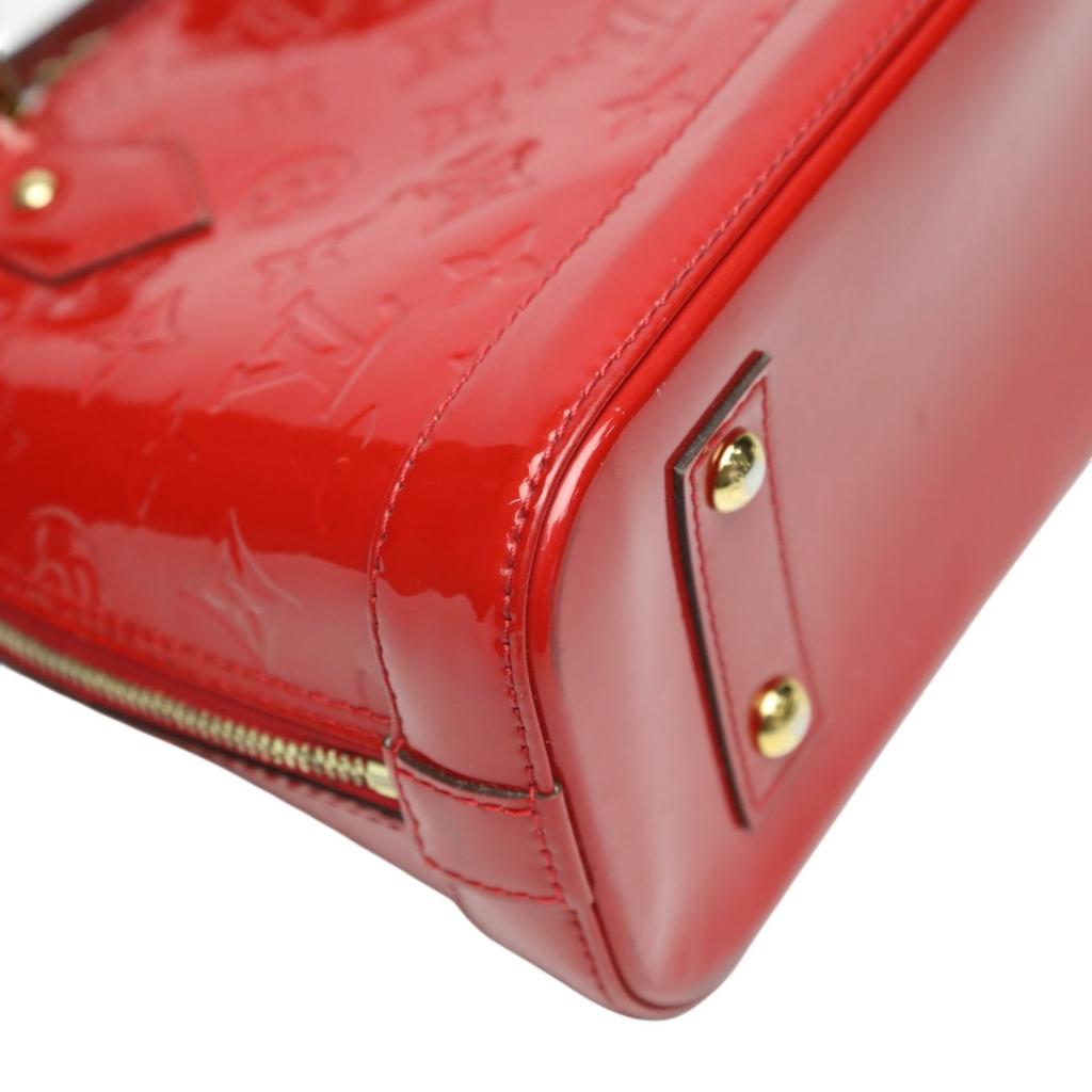 LOUIS VUITTON Monogram Alma BB Handbag Monogram Vernis Slys Women M90174 Used