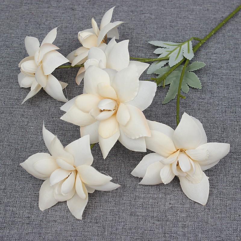 Свадебный декор из шелковых цветов шампанского - Искусственные элементы цветочного оформления потолка и прохода