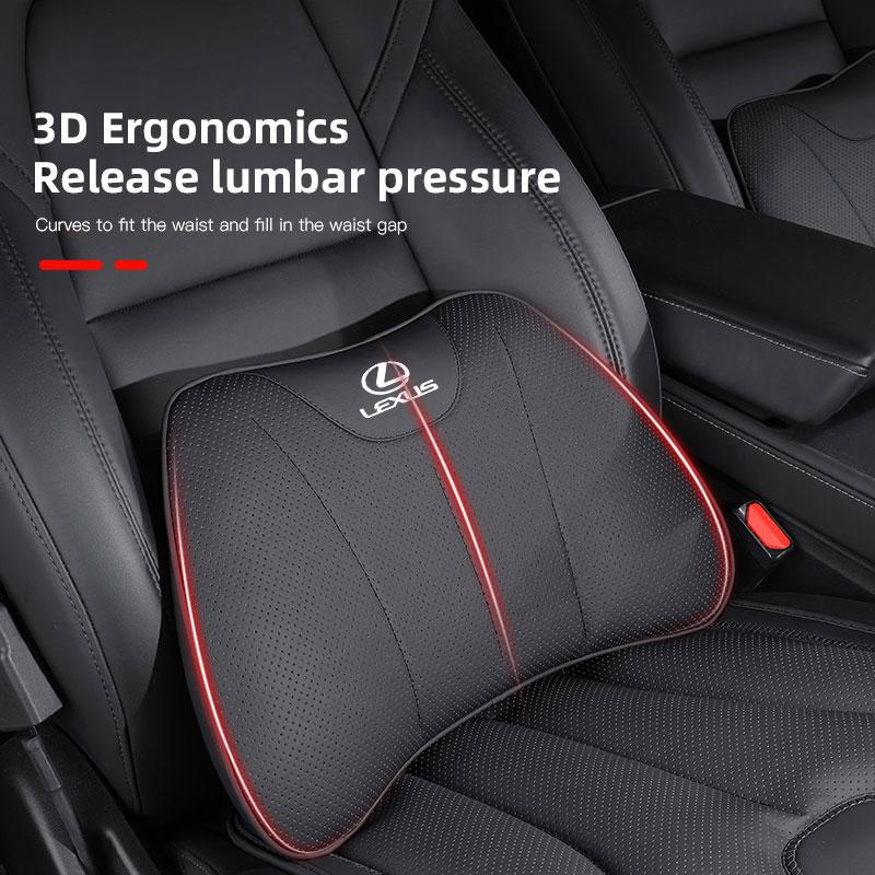 AIN1 Car Headrest Soft Cotton Seat Cushion Waist Pillow Cushioning For Lexus F-SPORT ES RX NX LS UX LM LX GX LC RZ IS CT GS RC HS SC
