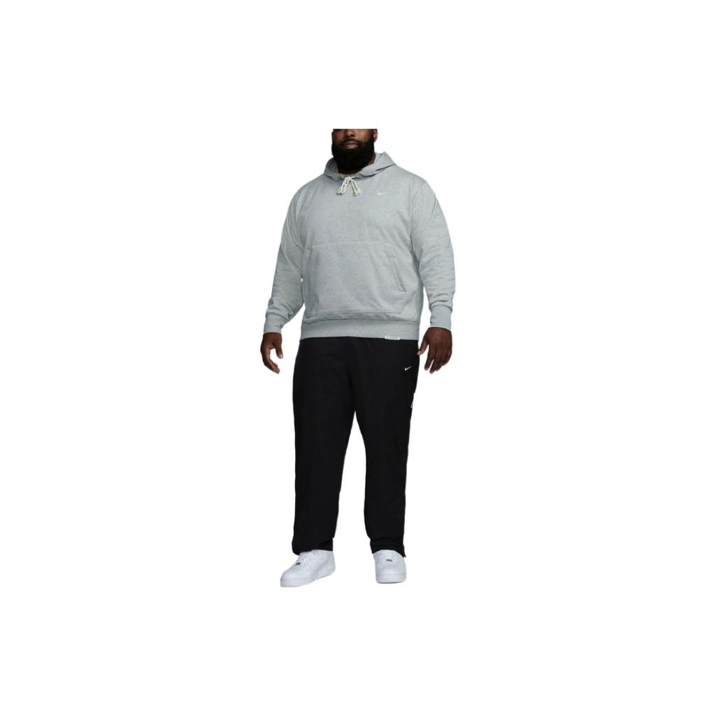 Nike Dri-Fit Standard Issue Толстовка с вышитым логотипом Пуловер с длинными рукавами Мужские топы Светло-серый DQ5819-063