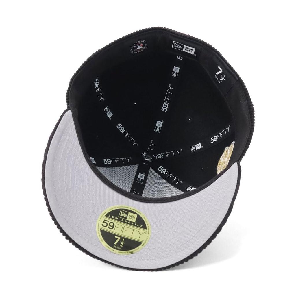 Newera newera cap LP 59FIFTY 14507933 NER35C2440 MLB New York Mets NYM Black Black 7 Corduroy SIDE PATCH ONSPOTZ Custom Made Hat Gokyu Fifty Newera