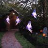 43 Inch Halloween Ghost Windsock Flags with LED Lights Outdoor Hanging Scary Light Up Ghost Wind Socks for Tree Yard Porch Garden Decor