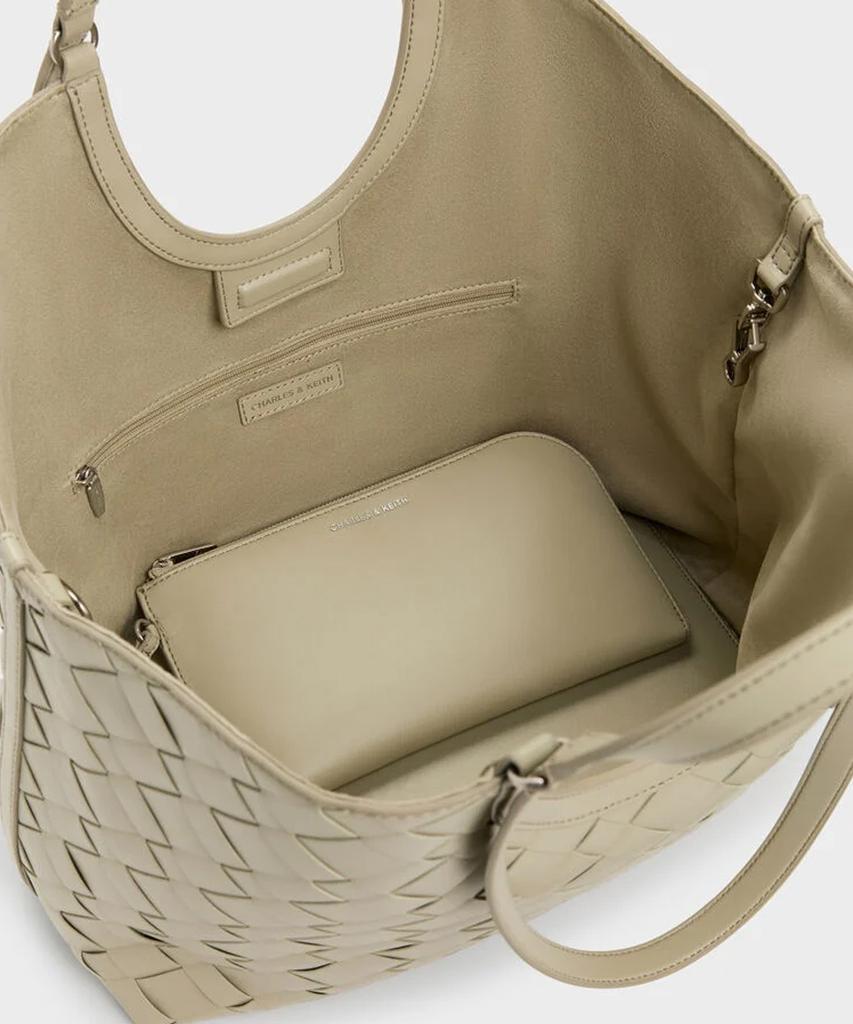 Charles & Keith Плетеная сумка-тоут Yvette 3 цвета Ck2-30701583